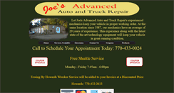 Desktop Screenshot of joesadvancedauto.com